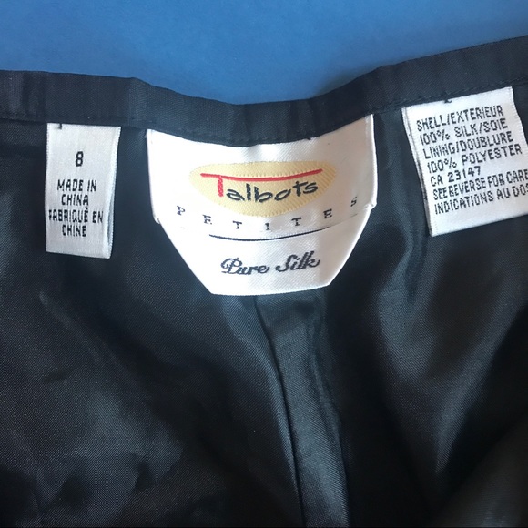 Vintage 90s pure silk black high waisted capris - Picture 3 of 7